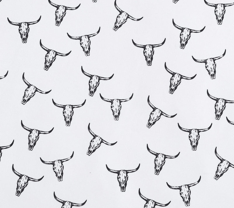 Wrangler Steer Skulls Black TwinXL Microfiber Sheet Set — View 5