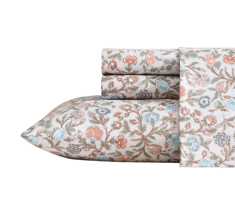 Wrangler Westward Floral Beige Queen MicrofiberSheet Set — View 10