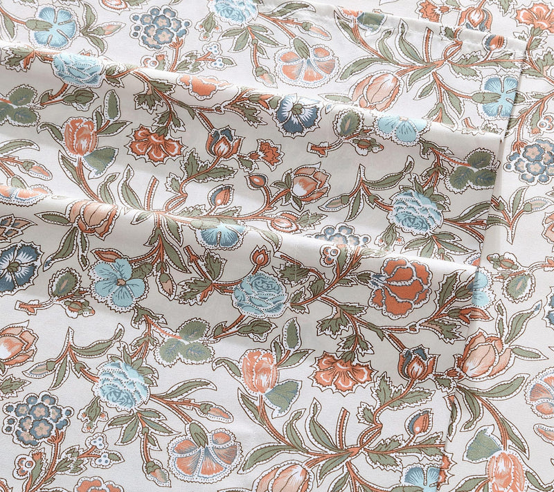 Wrangler Westward Floral Beige Queen MicrofiberSheet Set — View 4