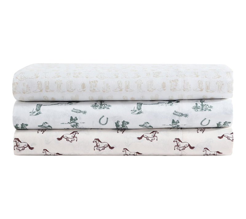 Wrangler Wild Horses 4-Pc Twin Microfiber SheetSet — View 8