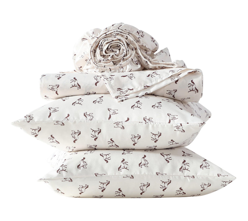 Wrangler Wild Horses 4-Pc Twin Microfiber SheetSet — View 6