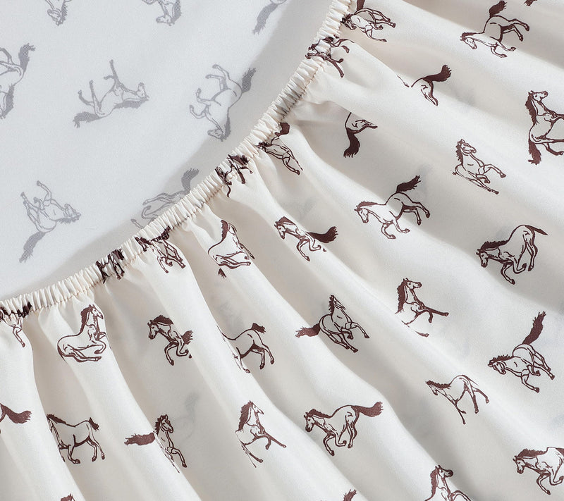 Wrangler Wild Horses 6-Pc Queen Microfiber Sheet Set — View 4