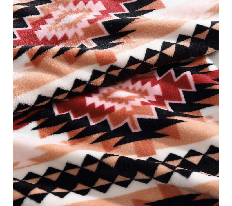 Wrangler Plains Creek Pink Ultra Plush Fleece 50"X70" Throw — View 3
