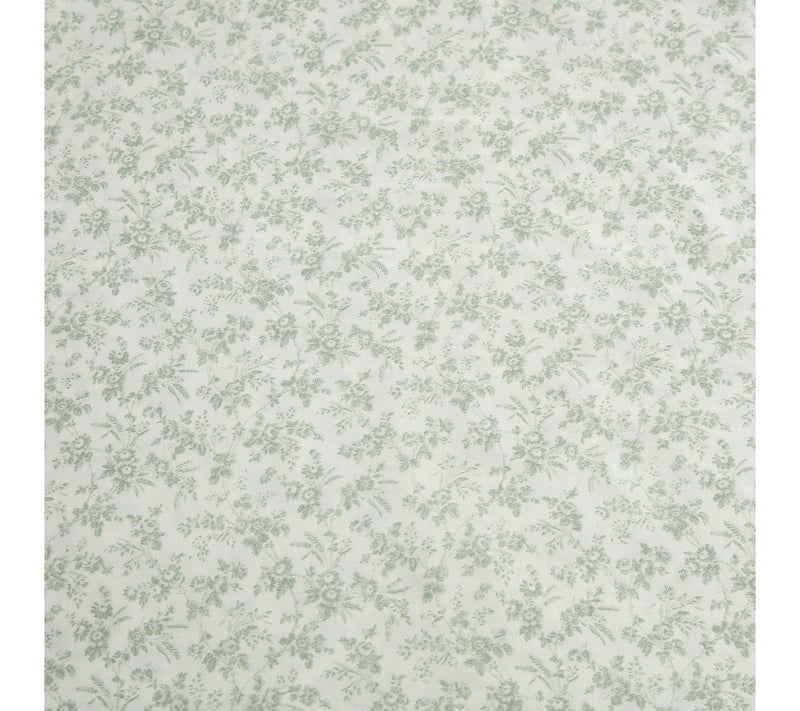 Laura Ashley Floral Toile Green Cotton Sateen Tin Sheet Set — View 5