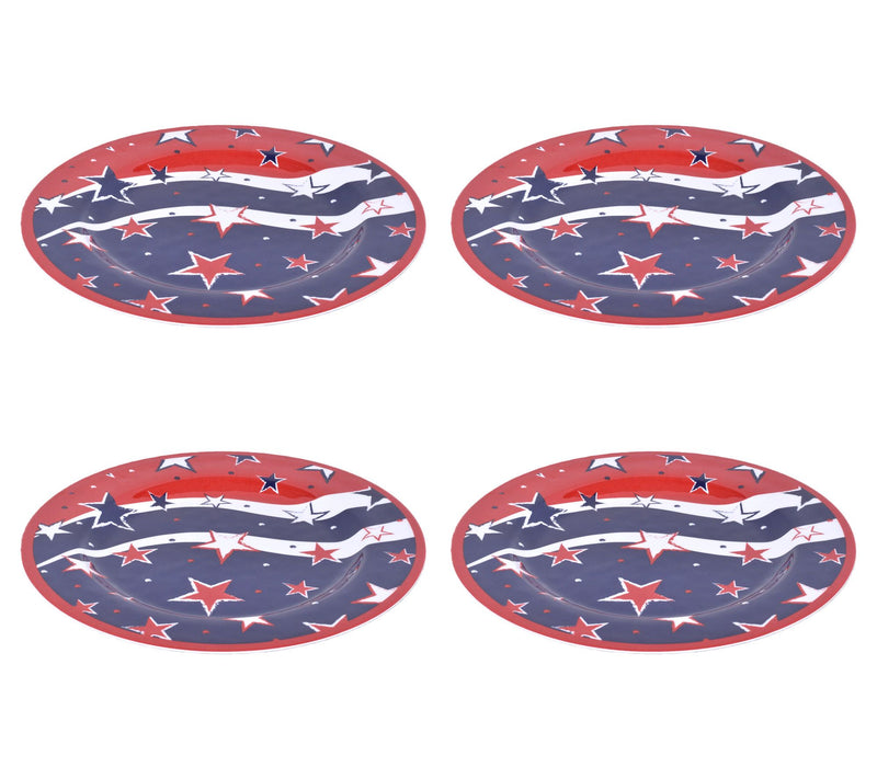 Temp-tations Seasonal Set of (4) 10.5" Melamine Dinner Plates — Main view