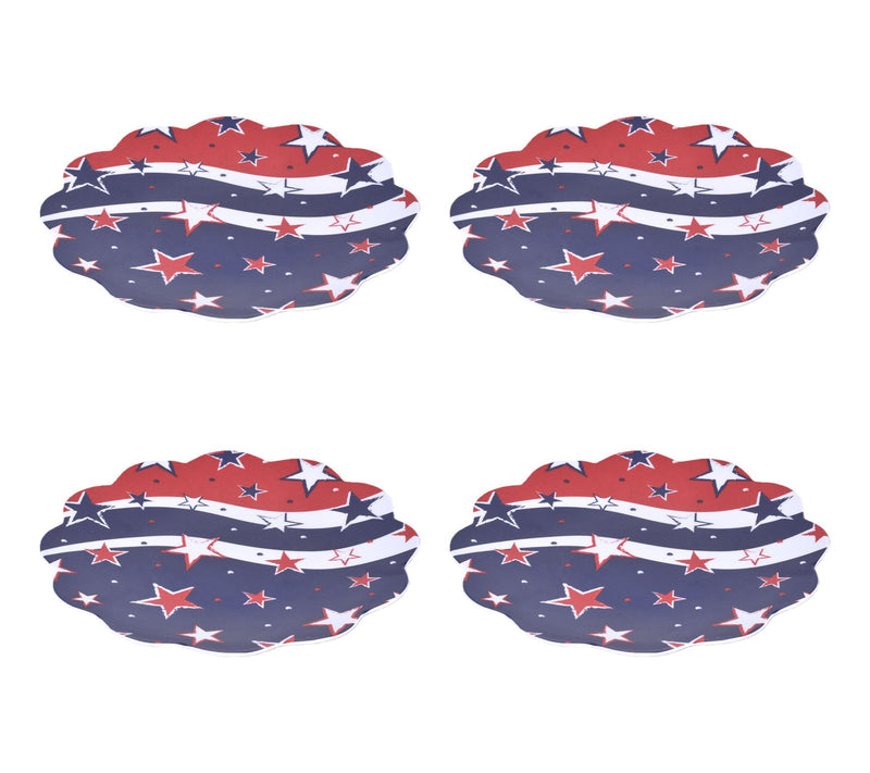 Temp-tations Seasonal Set of 4 8" Melamine Fluted Plates — View 5