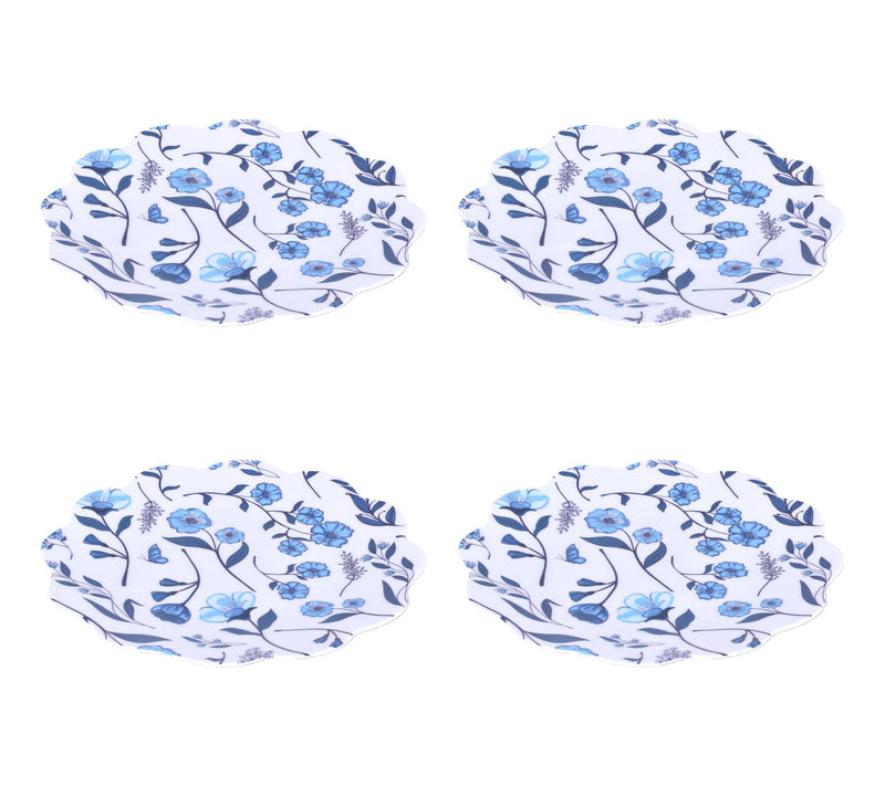 Temp-tations Seasonal Set of 4 8" Melamine Fluted Plates — View 3