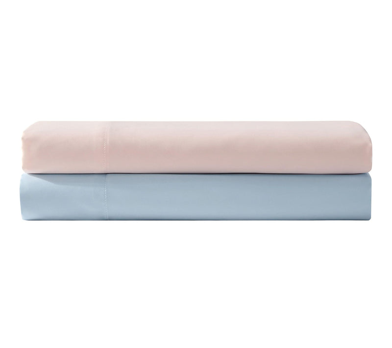 Laura Ashley Satin Bliss Blue King Sheet Set — View 8