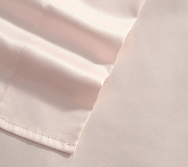 Laura Ashley Satin Bliss Pink King Sheet Set — View 3
