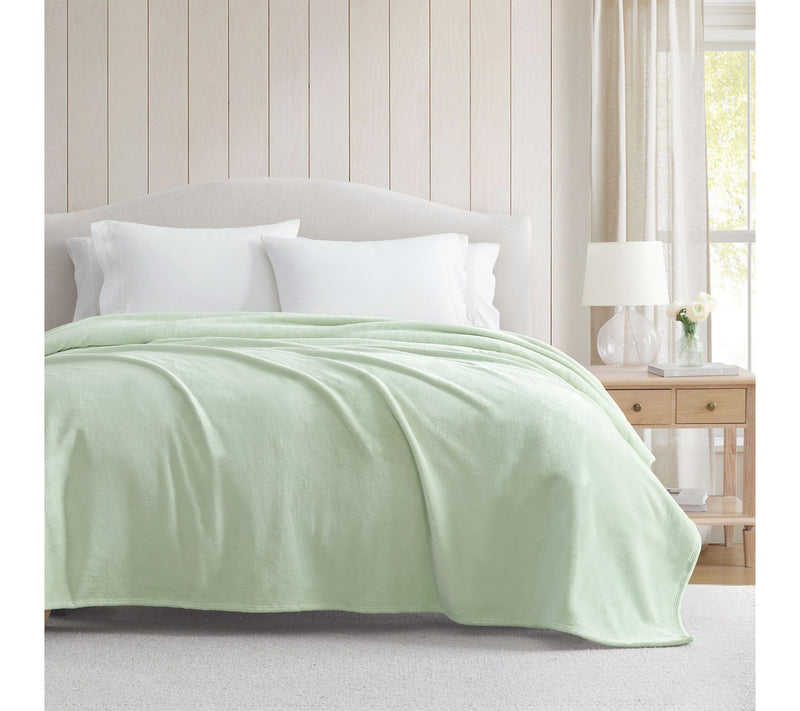 Martha Stewart Bedford Green Plush King Blanket — View 2