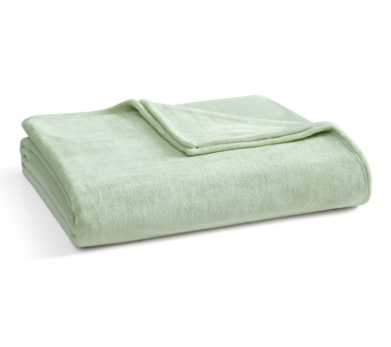 Martha Stewart Bedford Green Plush King Blanket — View 10