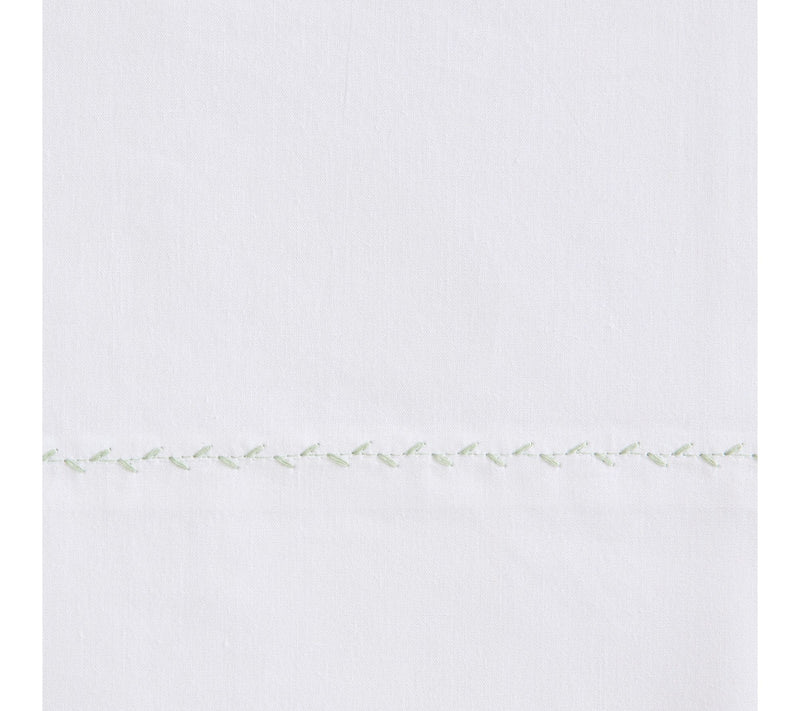 Martha Stewart Lilly Pond Leaf Green Cotton King Sheet Set — View 6
