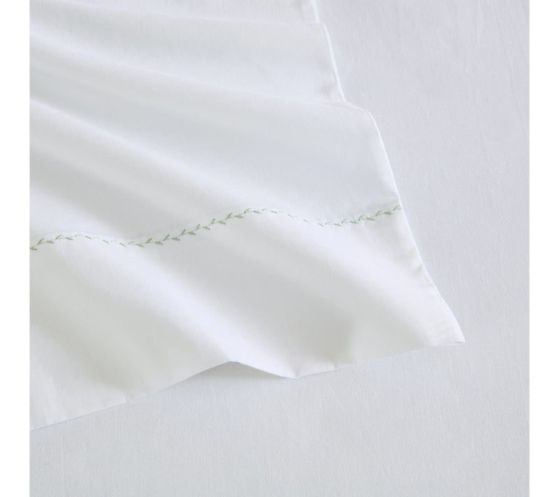 Martha Stewart Lilly Pond Leaf Green Cotton King Sheet Set — View 4