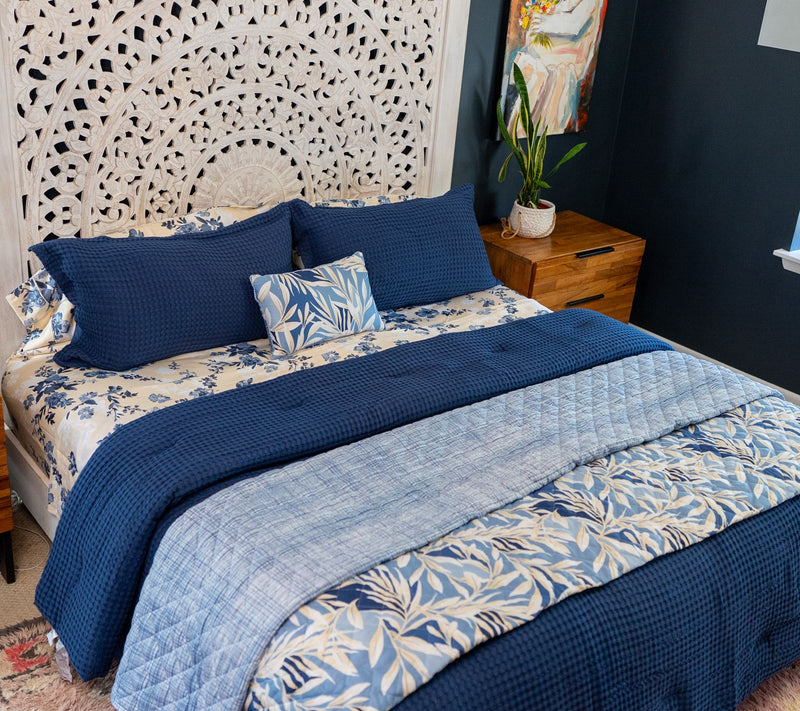 100% Cotton King Waffle Comforter & Sham Set by Kim Gravel — View 8