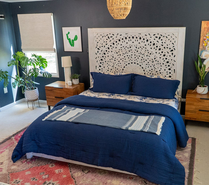 Reversible Stripe 50"x60" Throw by Kim Gravel — View 7