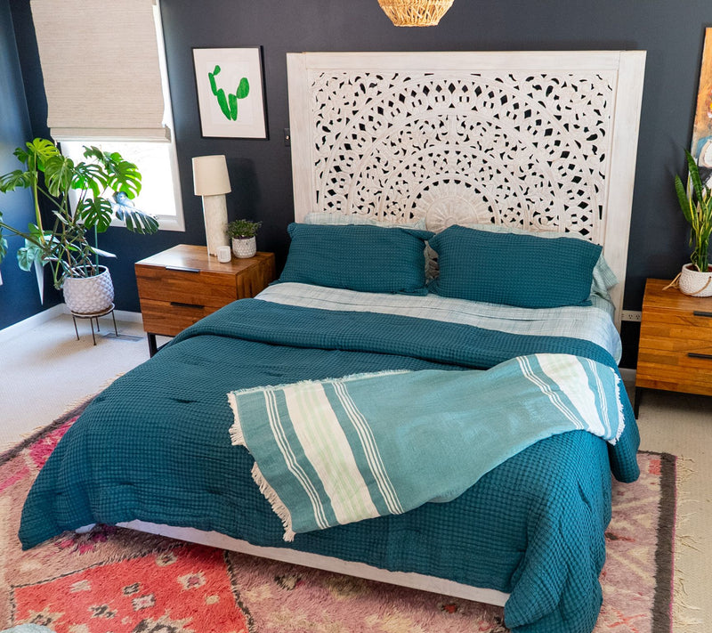 Reversible Stripe 50"x60" Throw by Kim Gravel — View 4