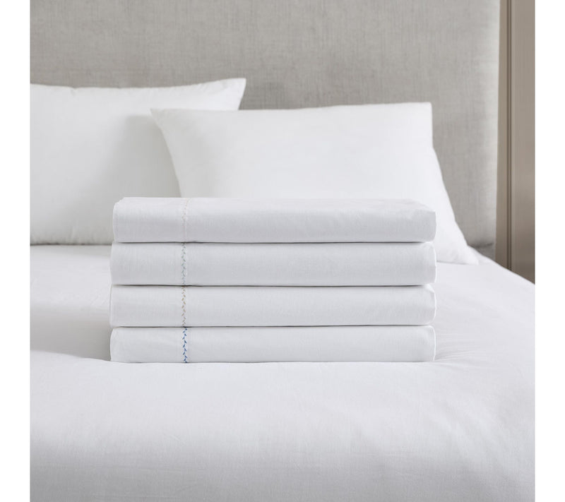 Martha Stewart Lilly Pond Leaf Beige Cotton Queen Sheet Set — View 7