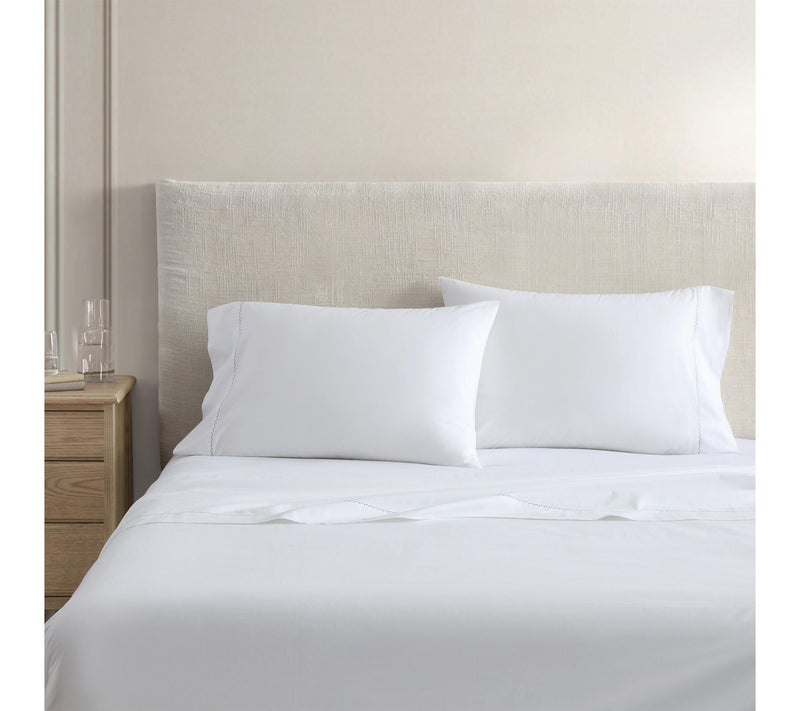 Martha Stewart Lilly Pond Leaf Blue Cotton TwinSheet Set — View 2