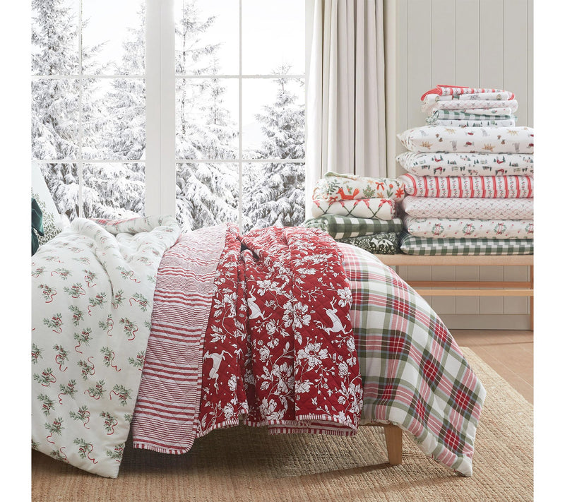 Martha Stewart Nordic Forest Green Plush 60"X70" Throw — View 7