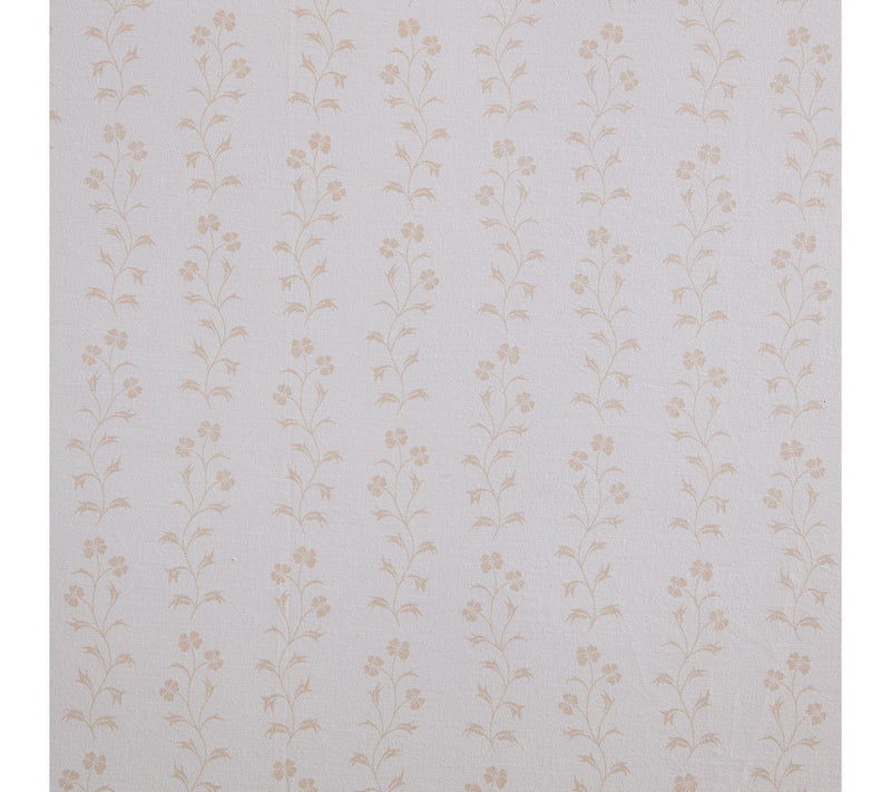 Martha Stewart Ditsy Vine White/Peach Cotton Queen Sheet Set — View 6