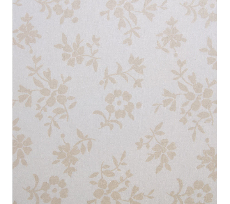 Martha Stewart Floral White/Beige Cotton King Sheet Set — View 6