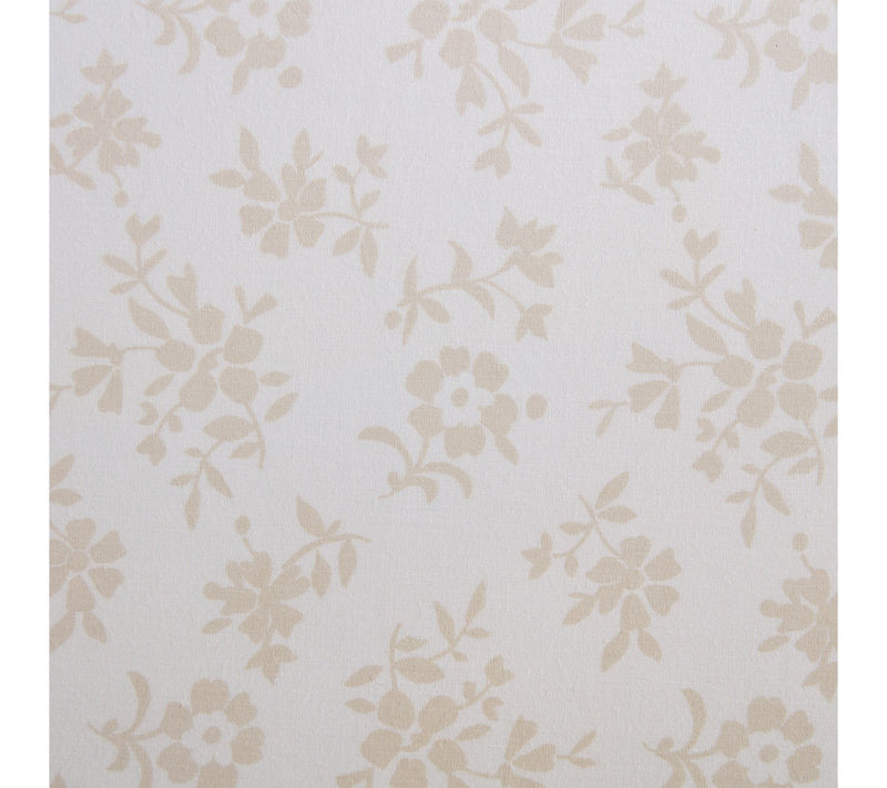 Martha Stewart Floral White/Beige Cotton Twin Sheet Set — View 6