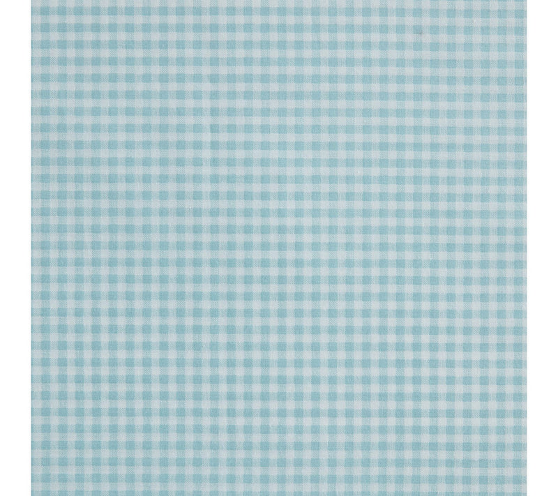 Martha Stewart Gingham White/Blue Cotton King Sheet Set — View 6