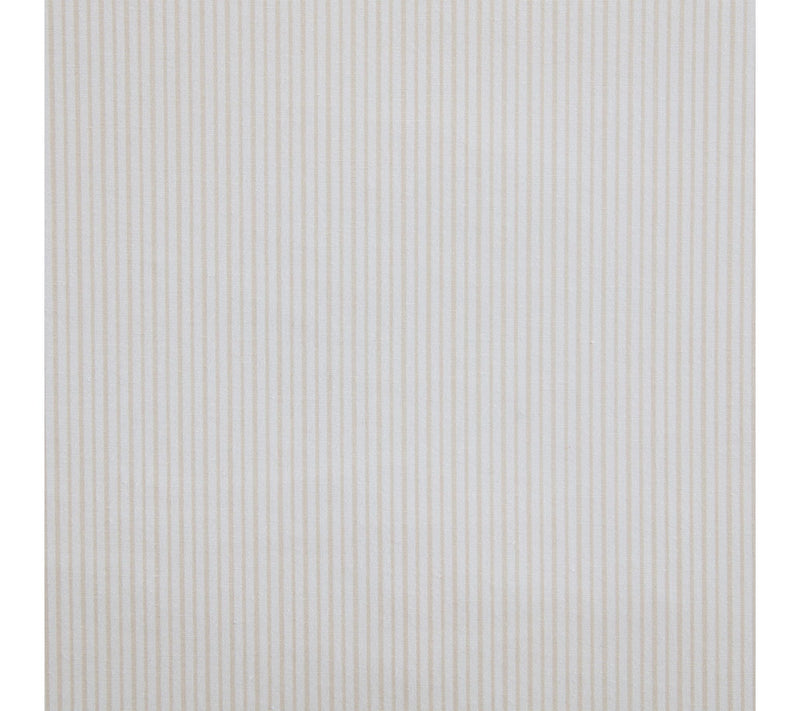 Martha Stewart Stripe White/Beige Cotton Full Sheet Set — View 6