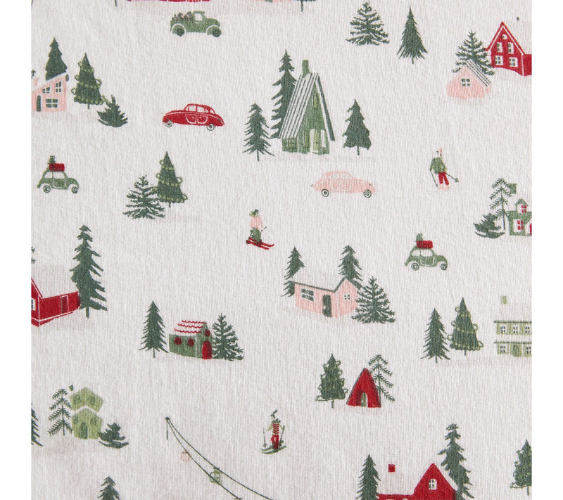 Martha Stewart Ski Village Flannel King Sheet Set — View 6