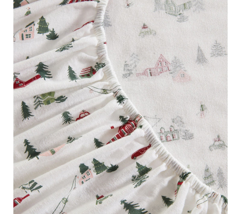 Martha Stewart Ski Village Flannel King Sheet Set — View 5