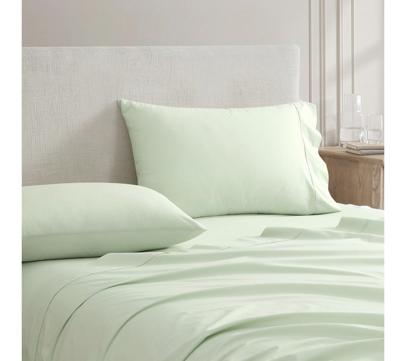 Martha Stewart Skylands Green Cotton King SheetSet — View 3