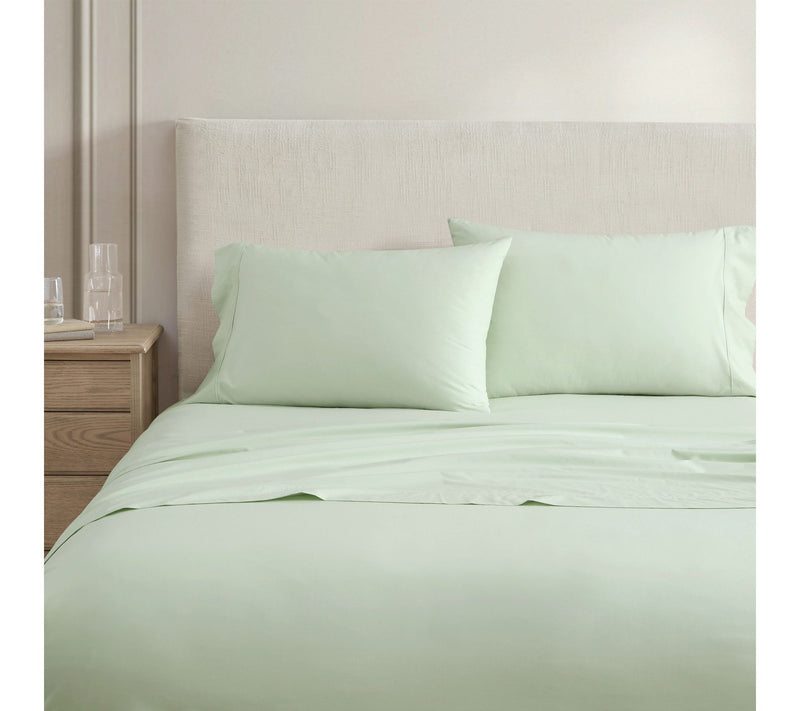 Martha Stewart Skylands Green Cotton King SheetSet — Main view