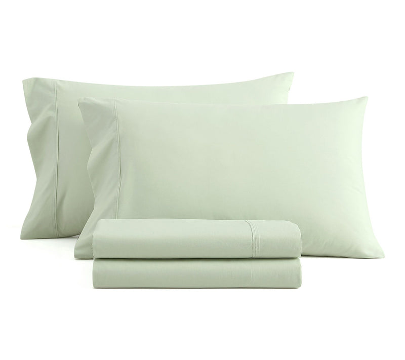 Martha Stewart Skylands Green Cotton King SheetSet — View 2