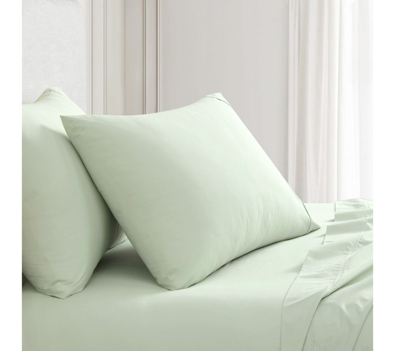Martha Stewart Skylands Green Cotton Queen Sheet Set — View 7