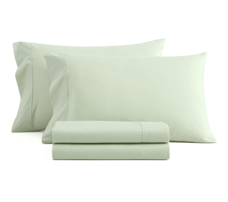 Martha Stewart Skylands Green Cotton Queen Sheet Set — View 2