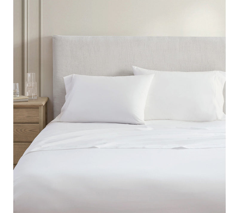 Martha Stewart Skylands White Cotton Twin SheetSet — Main view