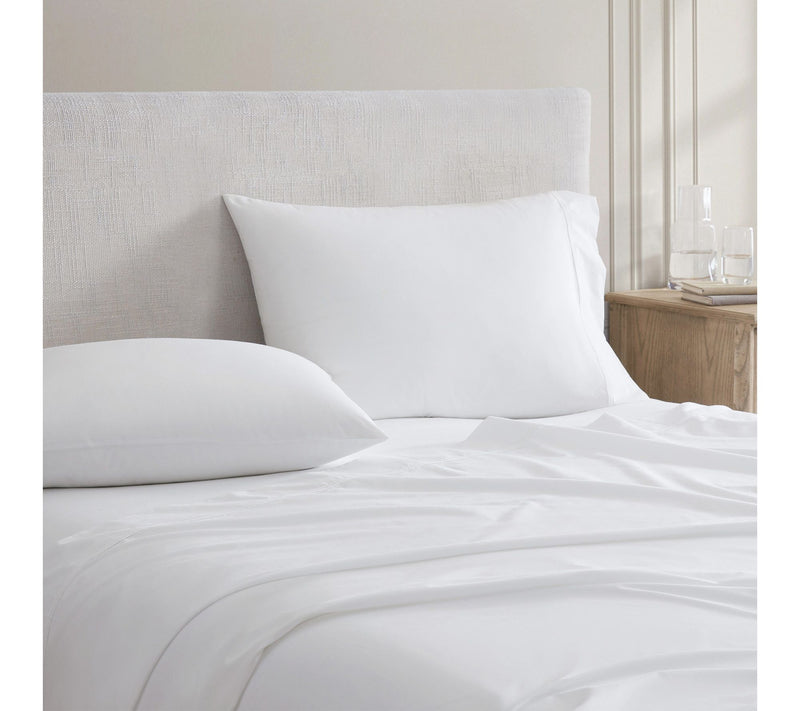 Martha Stewart Skylands White Cotton Twin SheetSet — View 3