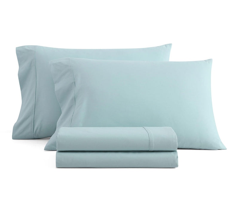 Martha Stewart Skylands Blue Cotton King SheetSet — View 2