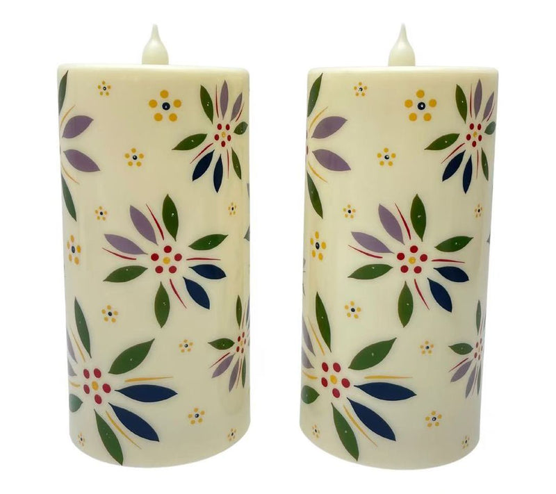 Temp-tations Set of (2) 8" Outdoor Fiberoptic Candles — View 13