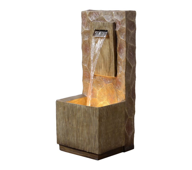 Teamson Home Outdoor 32" Spa Waterfall Fountain with Light — View 6