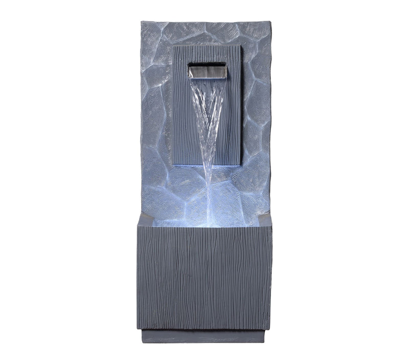 Teamson Home Outdoor 32" Spa Waterfall Fountain with Light — Main view
