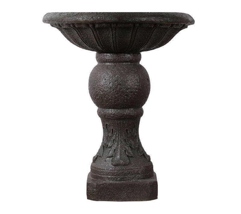 Teamson Home Outdoor 52.5" Two-tier Water Fountain, Dark Gray — View 10