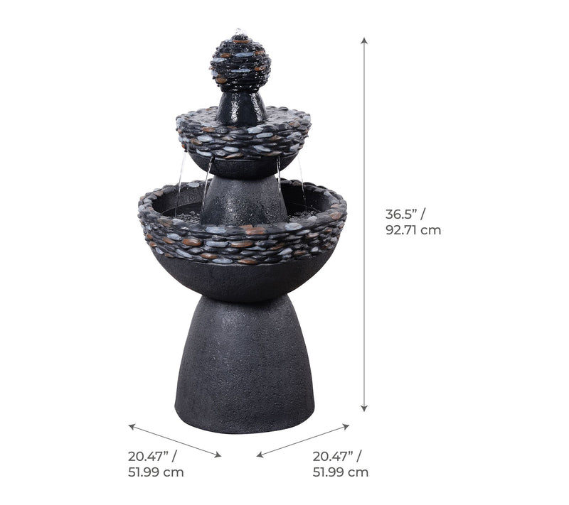 Teamson Home Outdoor 36.5" Pedestal Fountain — View 6