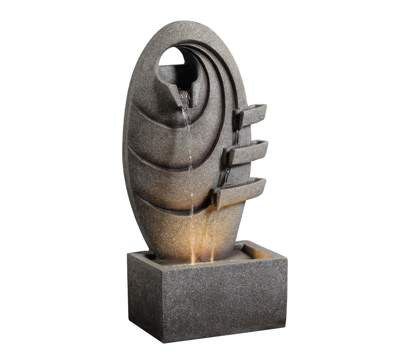 Teamson Home Outdoor 31" Modern Oval Fountain Yard Decor — View 5