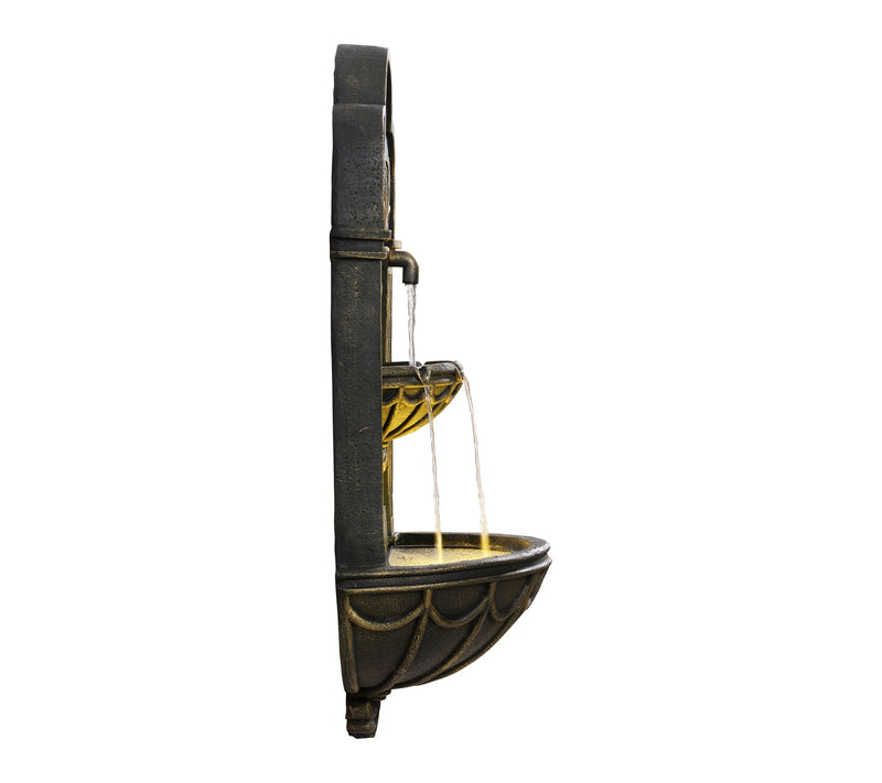 Teamson Home Outdoor 32" Two-tier Fleur-de-lisWall Fountain — View 4