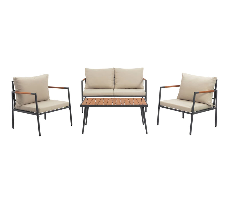 Teamson Home 4-Piece Outdoor Conversation Set — View 3