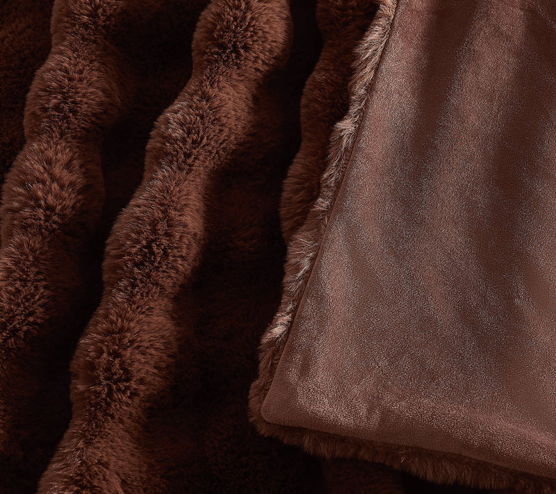 Brooklyn Loom Bubble Faux Fur King Blanket — View 4