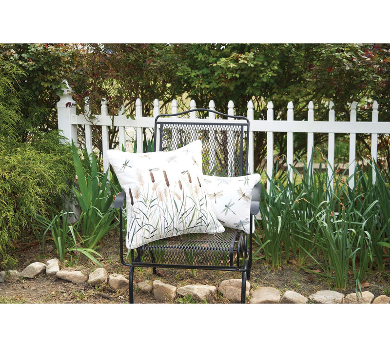Dragonfly Multi Pattern Lumbar Pillow by Valerie — View 2