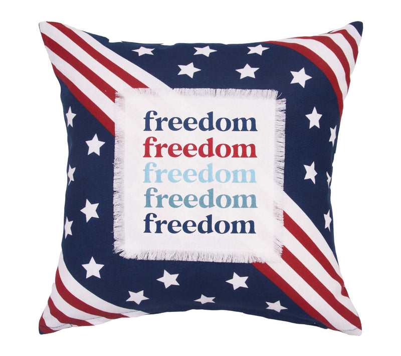 Freedom Star Throw Pillow by Valerie — Main view