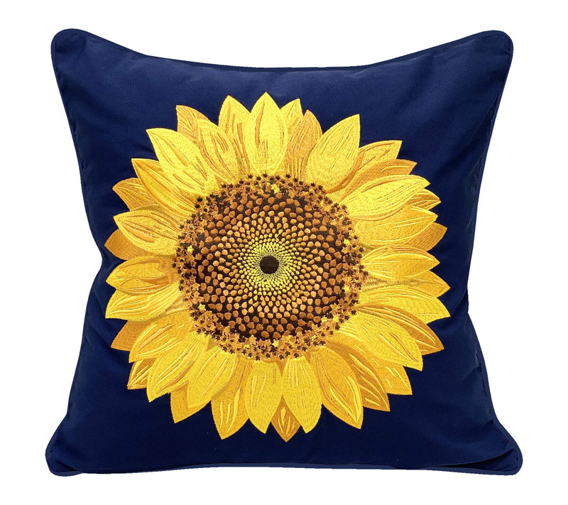Sunflower Throw Pillow Indoor/Outdoor by Valerie — Main view